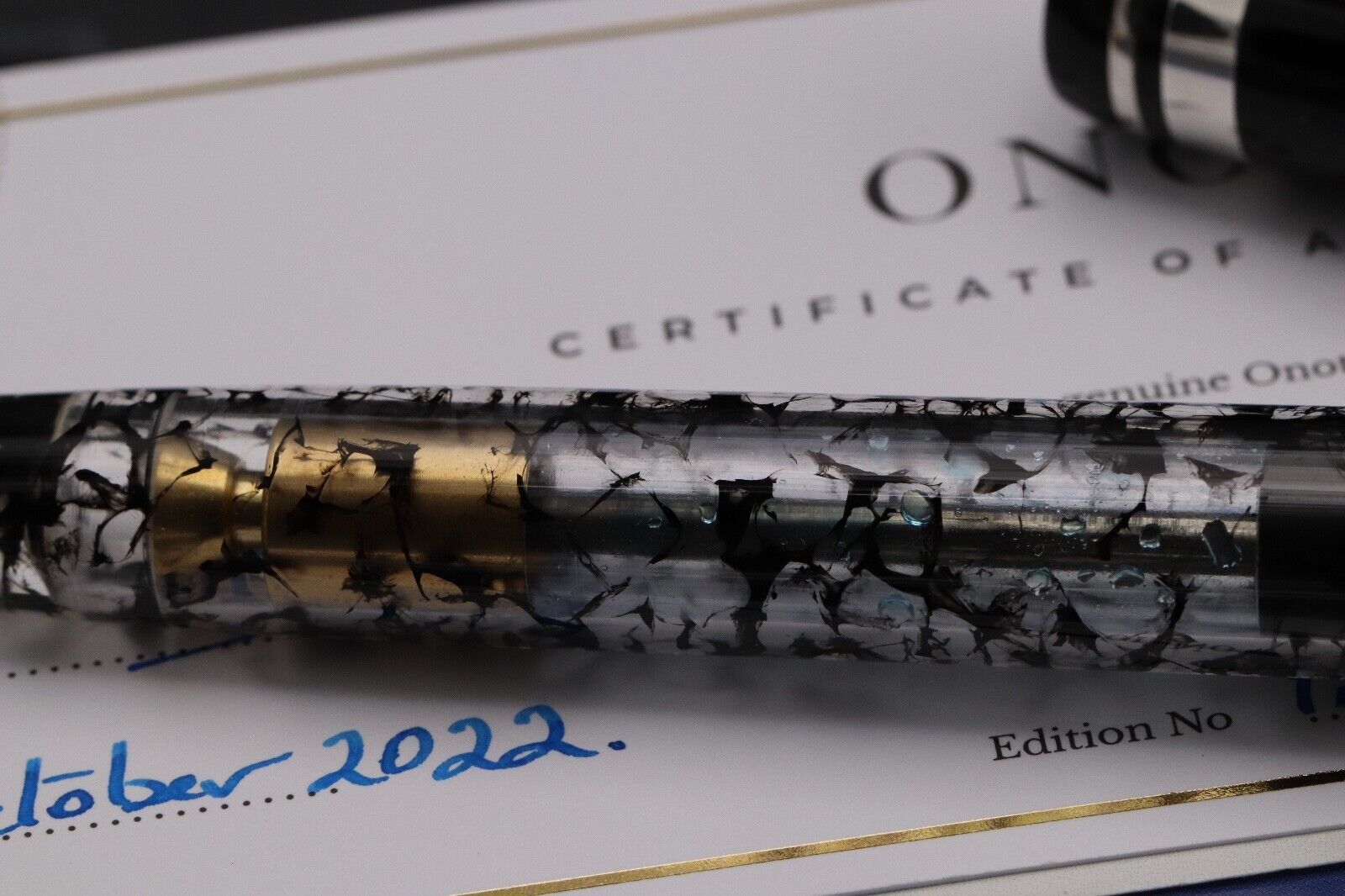 Onoto Magna Diffusion Demonstrator Prototype Fountain Pen - #8 18k B Nib image 3