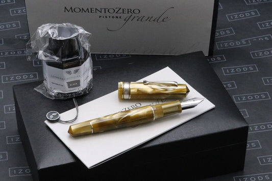 Leonardo Momento Zero Grande OMAS Olive Green LE 1/1 Fountain Pen - #8 Nib image 0