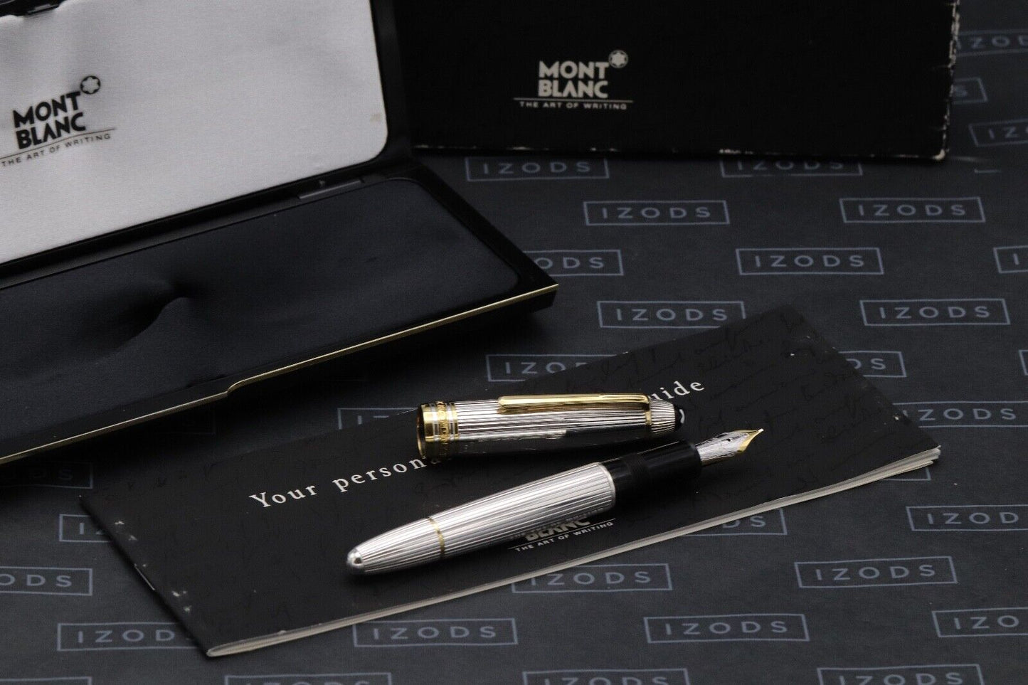 Montblanc Meisterstück 146 LeGrand Sterling Silver Pinstripe Fountain Pen image 0