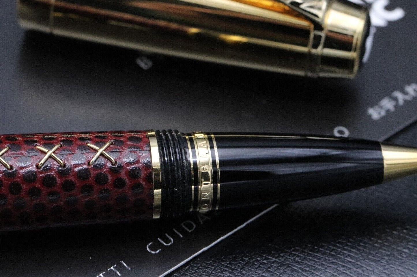 Montblanc Boheme Jewels Rhodolite Leather Rollerball / Fineliner Pen image 2