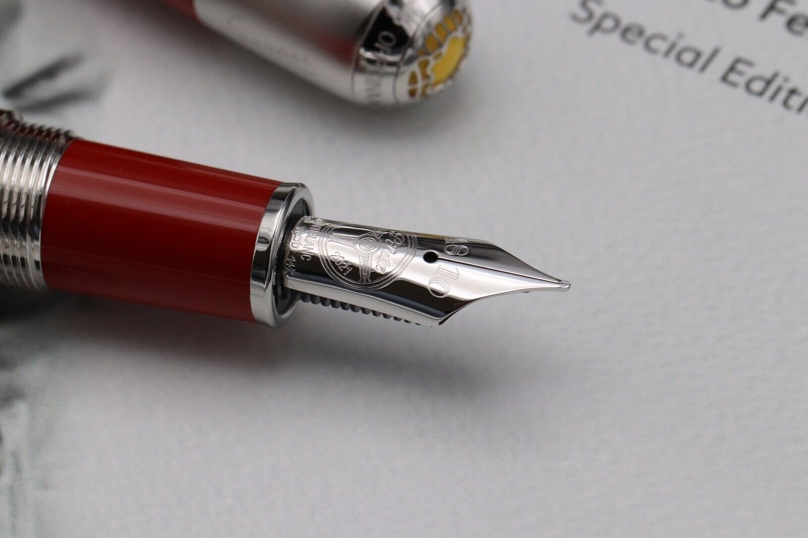 Montblanc Great Characters Enzo Ferrari Special Edition Fountain Pen - Fine Nib image 2