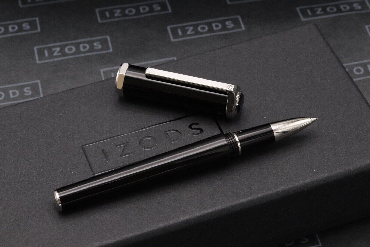 Cartier Santos-Dumont Black Platinum Rollerball Pen image 1