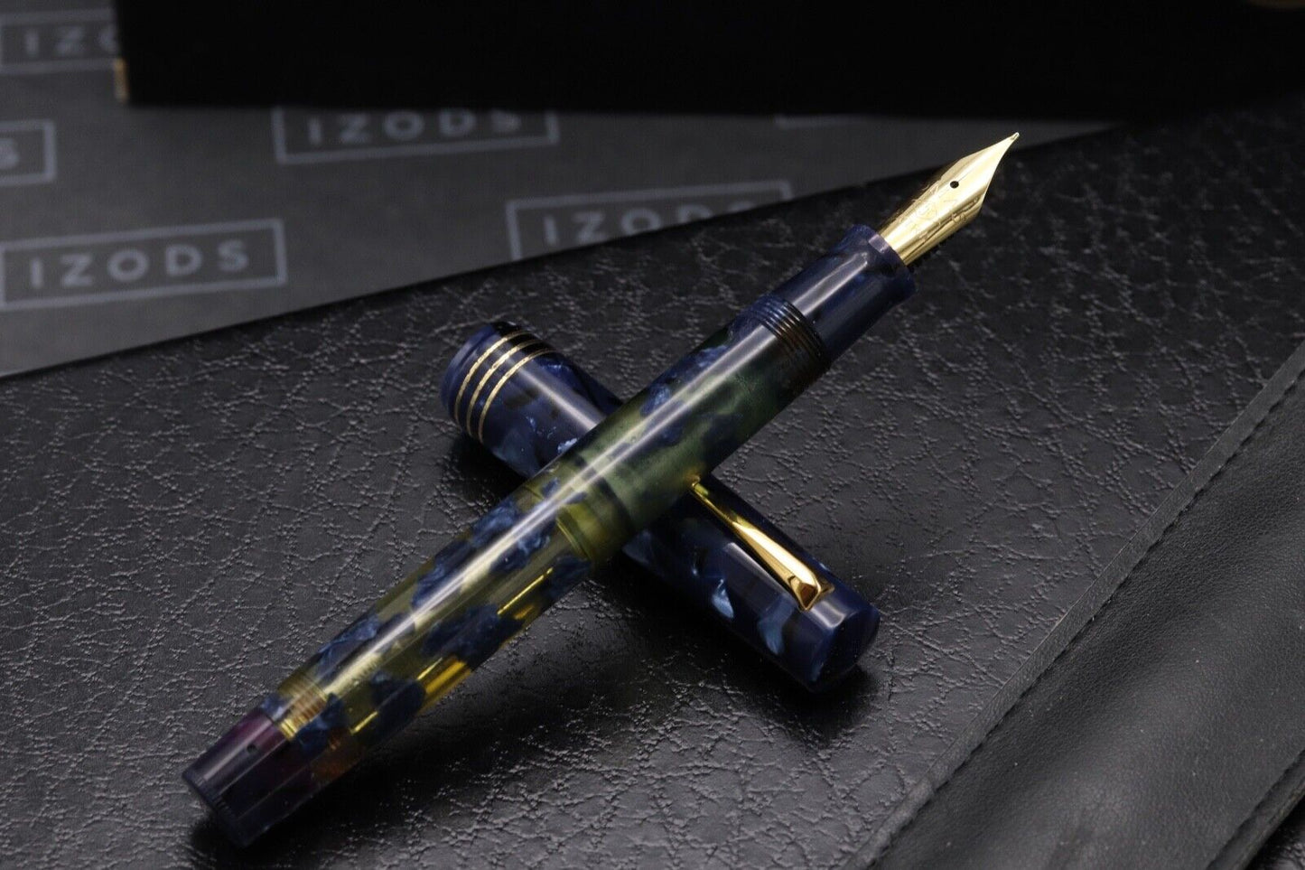 Omas 75th Anniversary Lucens Blue Royale Celluloid Limited Edition Fountain Pen image 1