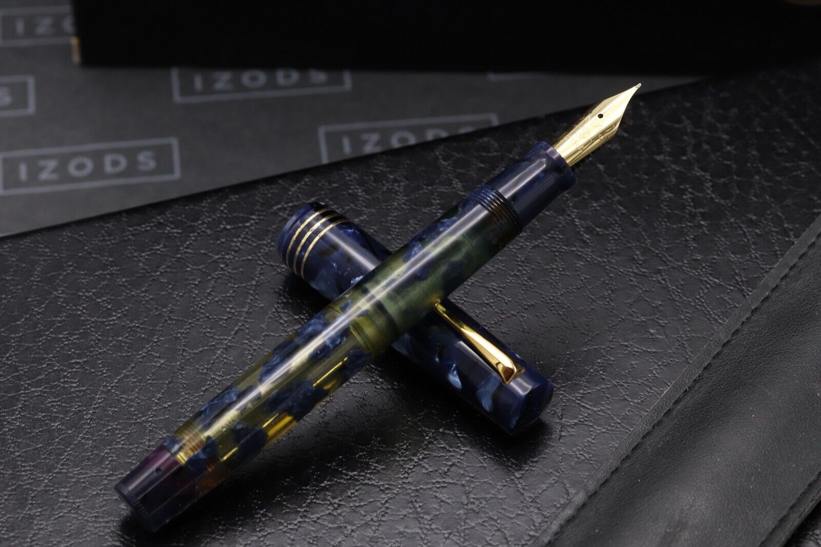 Omas 75th Anniversary Lucens Blue Royale Celluloid Limited Edition Fountain Pen image 1