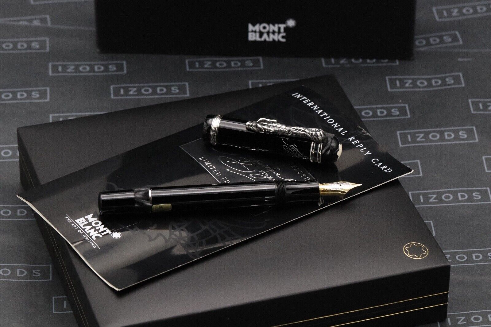 Montblanc Writers Edition Imperial Dragon Fountain Pen - NEVER INKED image 0