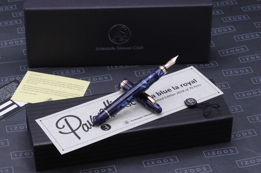 ASC Pavarotti 2018 Ogiva Blue La Royale LE Music Nib Fountain Pen - DIPPED image 0