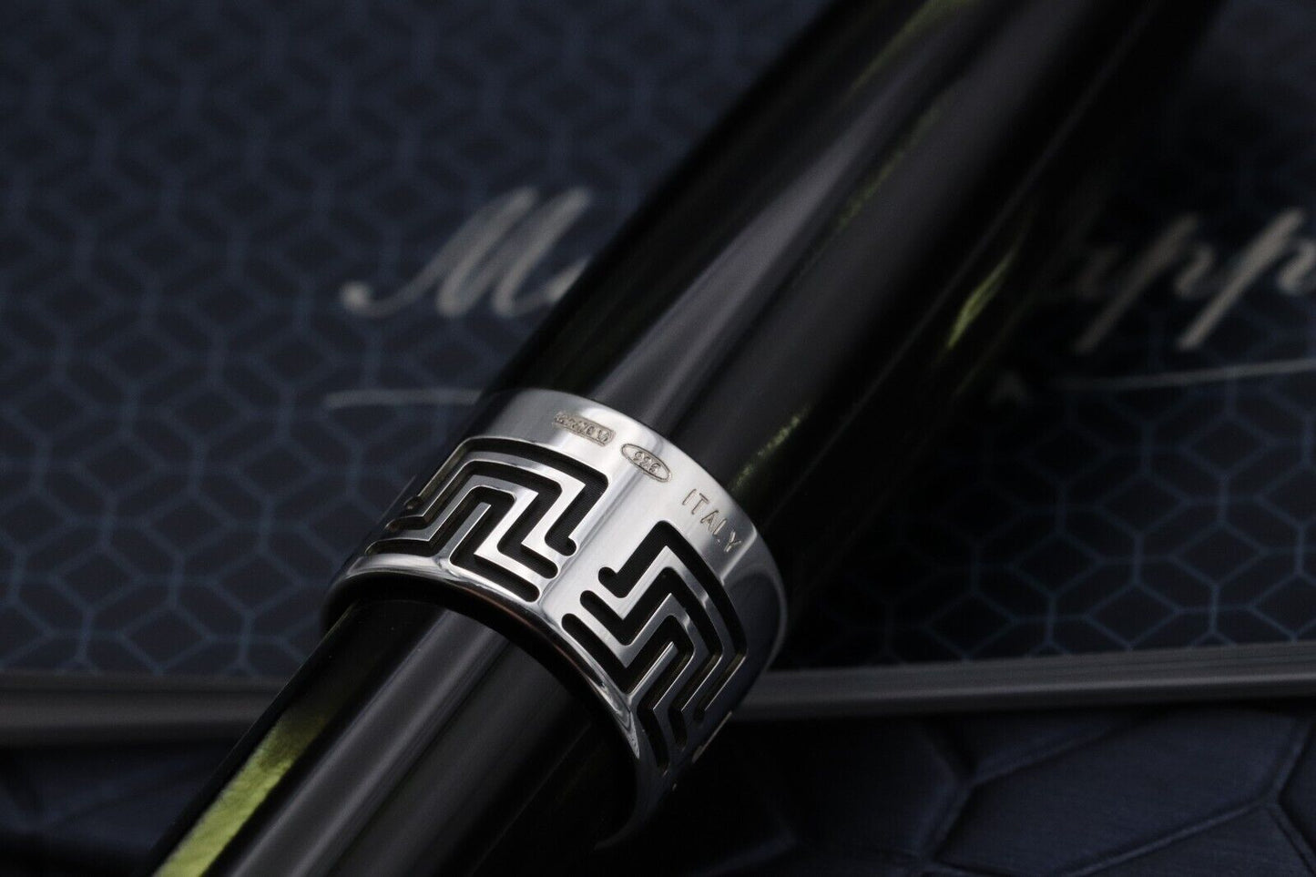 Montegrappa Extra 1930 Bamboo Celluloid Fountain Pen - Stub Nib image 5