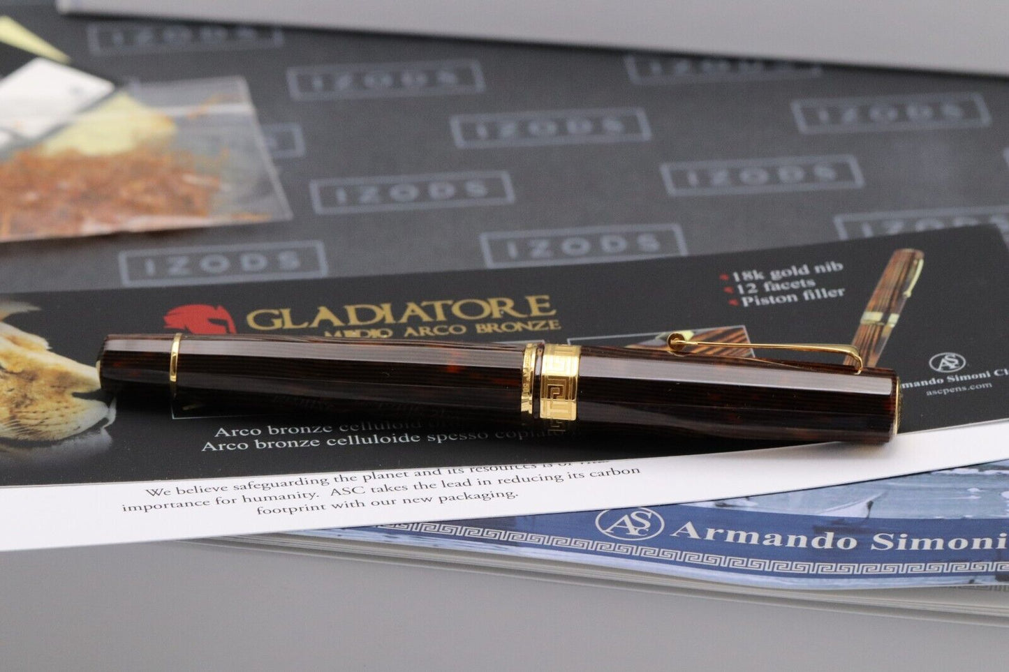 ASC Gladiatore Medio Arco Bronze Fountain Pen image 7