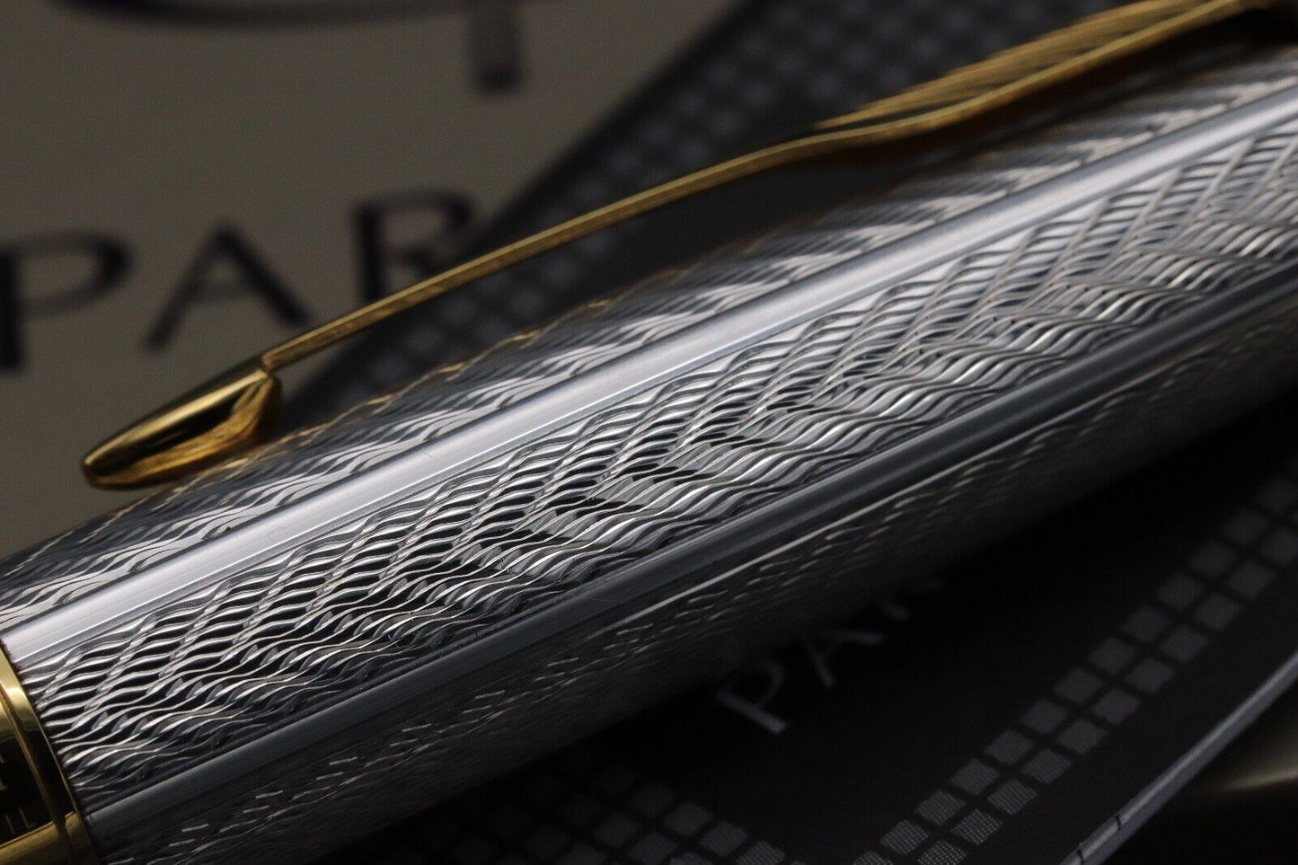 Parker Sonnet Fougere Sterling Silver Fountain Pen - 1993 image 4
