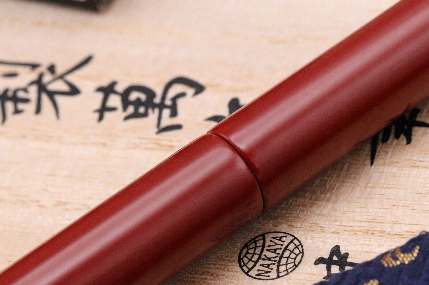 Nakaya Long Cigar Shu-nurihanashi Fountain Pen - UNUSED - Medium Ruthenium Nib image 4