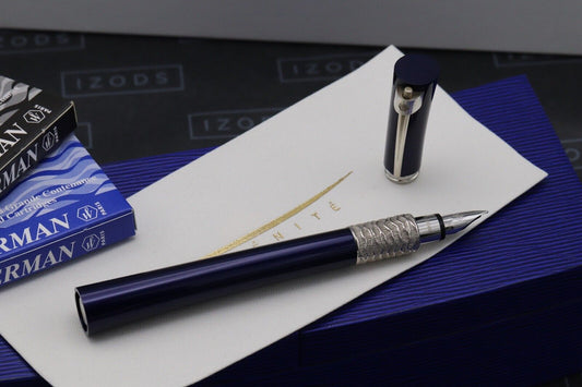 Waterman Serenite Blue Fountain Pen - Rare Sample Marked Pen image 1