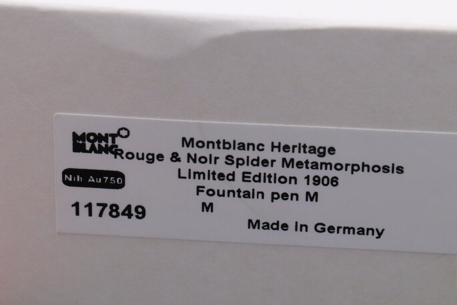 Montblanc Heritage Rouge et Noir Metamorphosis LE1906 Fountain Pen - UNUSED image 8
