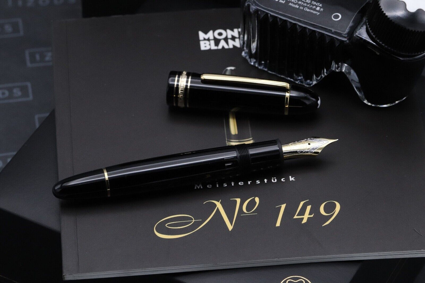 Montblanc Meisterstuck 149 Gold-Coated Fountain Pen - DIPPED - EF Nib image 1