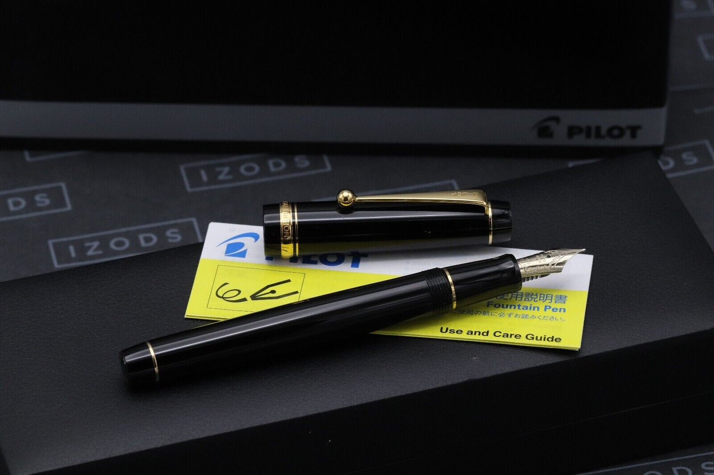 Pilot Custom 74 Black Special Edition Flat Top Fountain Pen image 1
