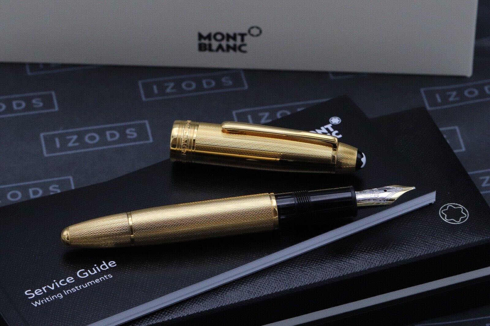 Montblanc Meisterstuck 146 LeGrand Barley Vermeil Fountain Pen - Broad Nib image 1