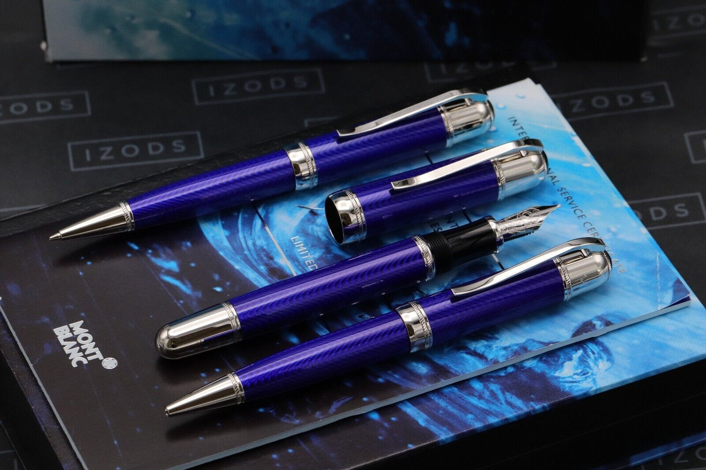 Montblanc Writers Edition Jules Verne Set - FP, MP, BP - UNUSED image 1
