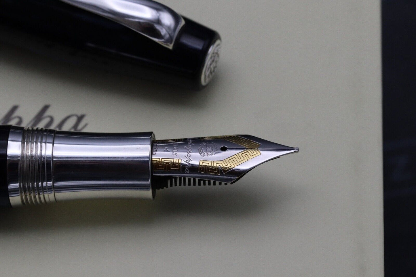 Montegrappa Extra 1st Edition Dark Blue Celluloid Fountain Pen image 2