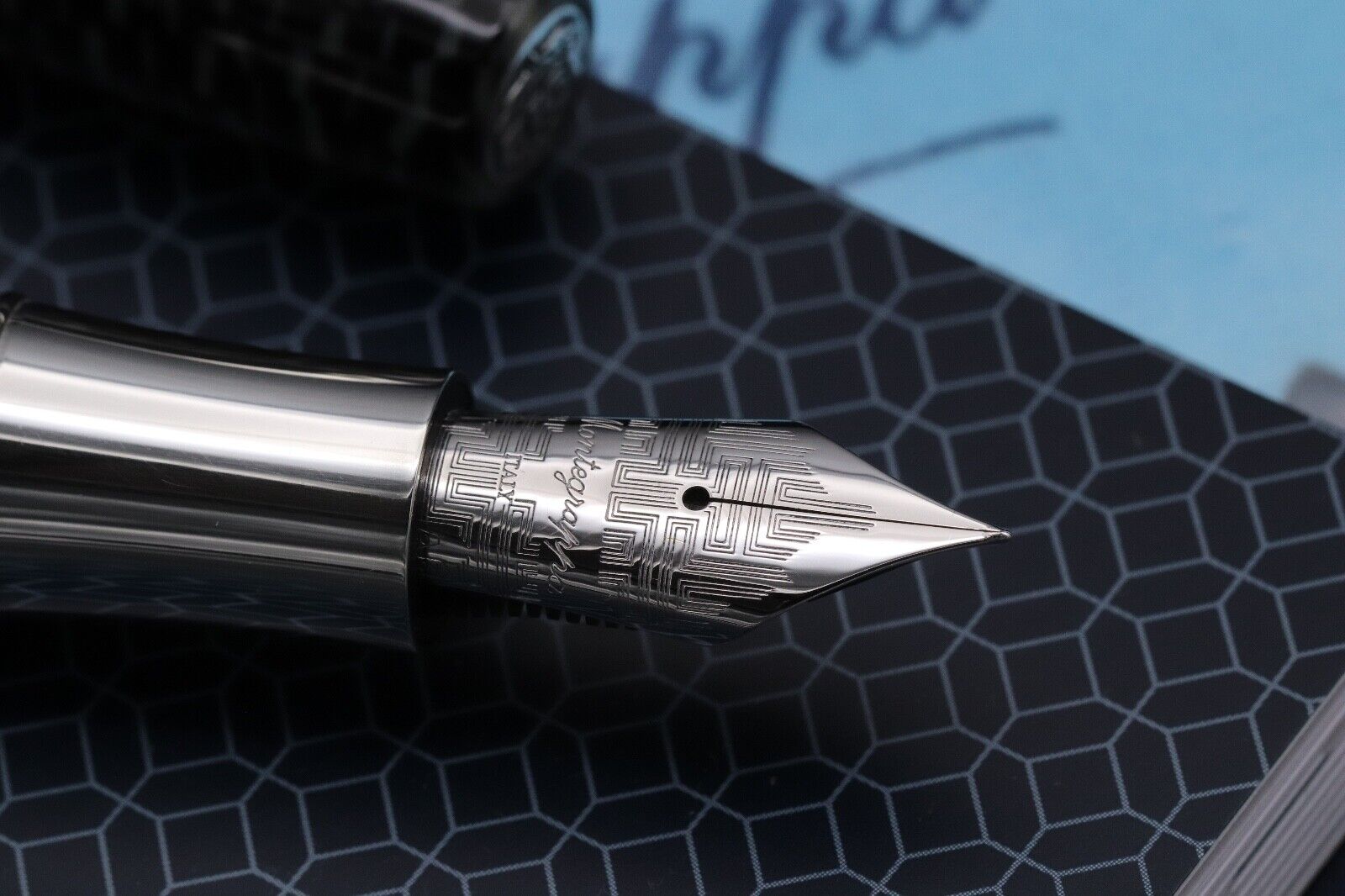 Montegrappa Extra 1930 Zebra Celluloid LE50 Celluloid Fountain Pen - 2002 Nib image 2