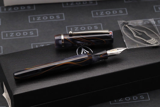 Edison Pen Co Beaumont Twilight Embers Fountain Pen - 18k Medium Nib image 1