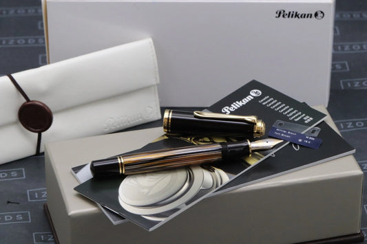 Pelikan Souveran M800 Tortoiseshell Brown SE Fountain Pen – NEVER INKED image 0