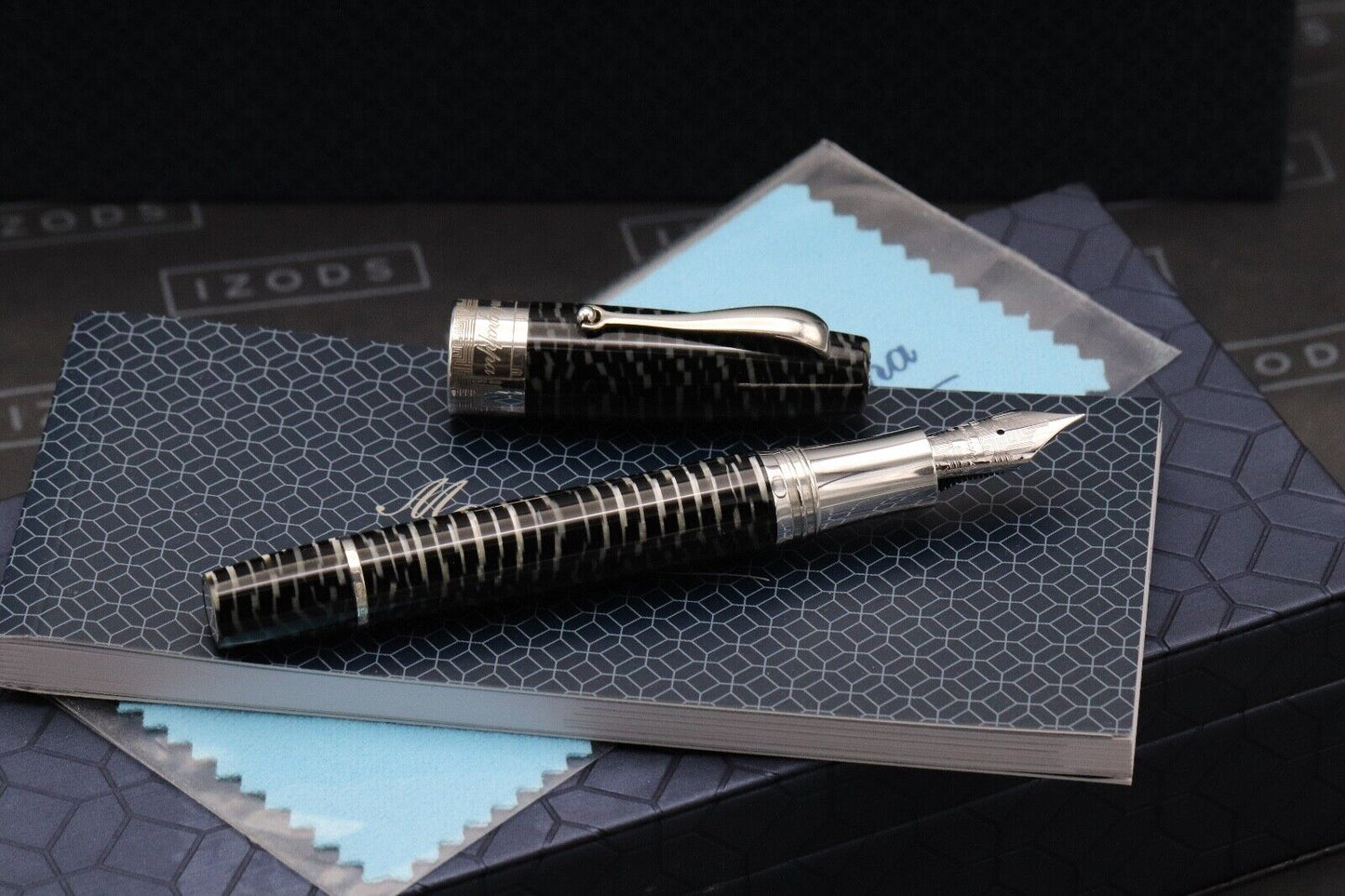 Montegrappa Extra 1930 Zebra Celluloid LE50 Celluloid Fountain Pen - 2002 Nib image 1