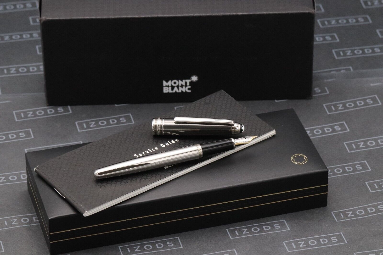 Montblanc Meisterstuck 144 Classique Hematite Solitaire Fountain Pen - UNUSED image 0
