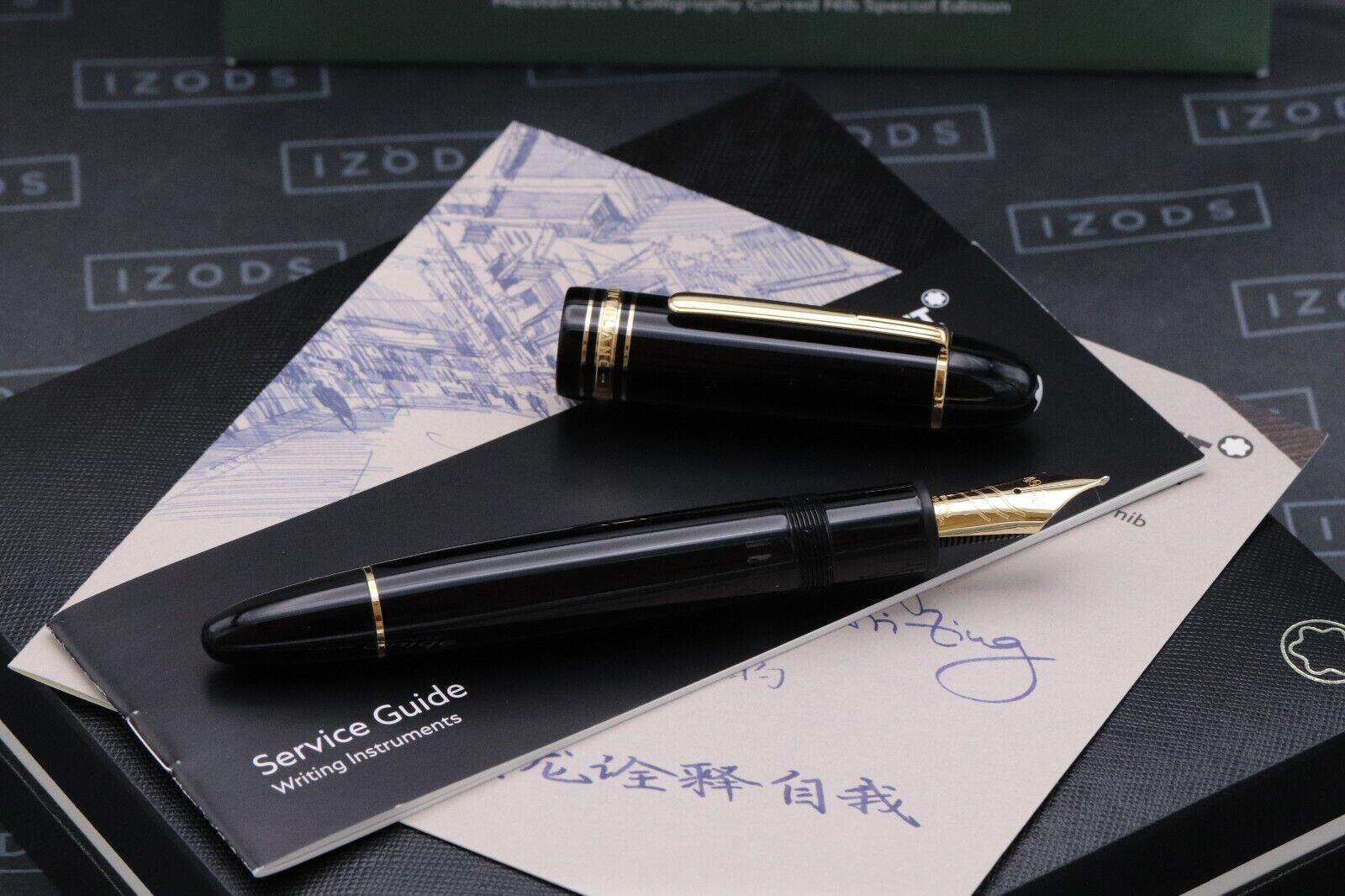 Montblanc Meisterstuck 149 Calligraphy Curved Nib SE Fountain Pen image 1