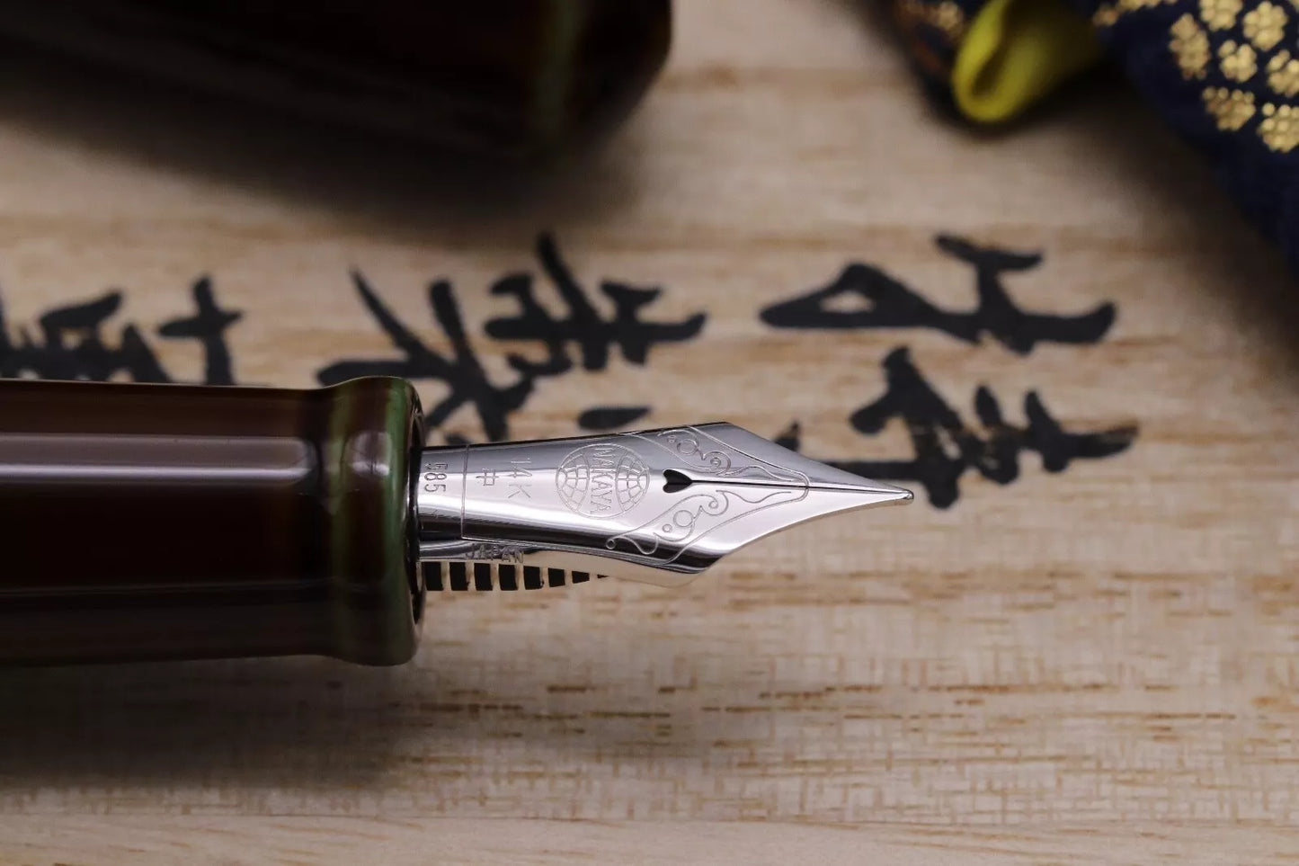 Nakaya Dorsal Fin 2 Heki-tamenuri Fountain Pen - UNUSED image 2