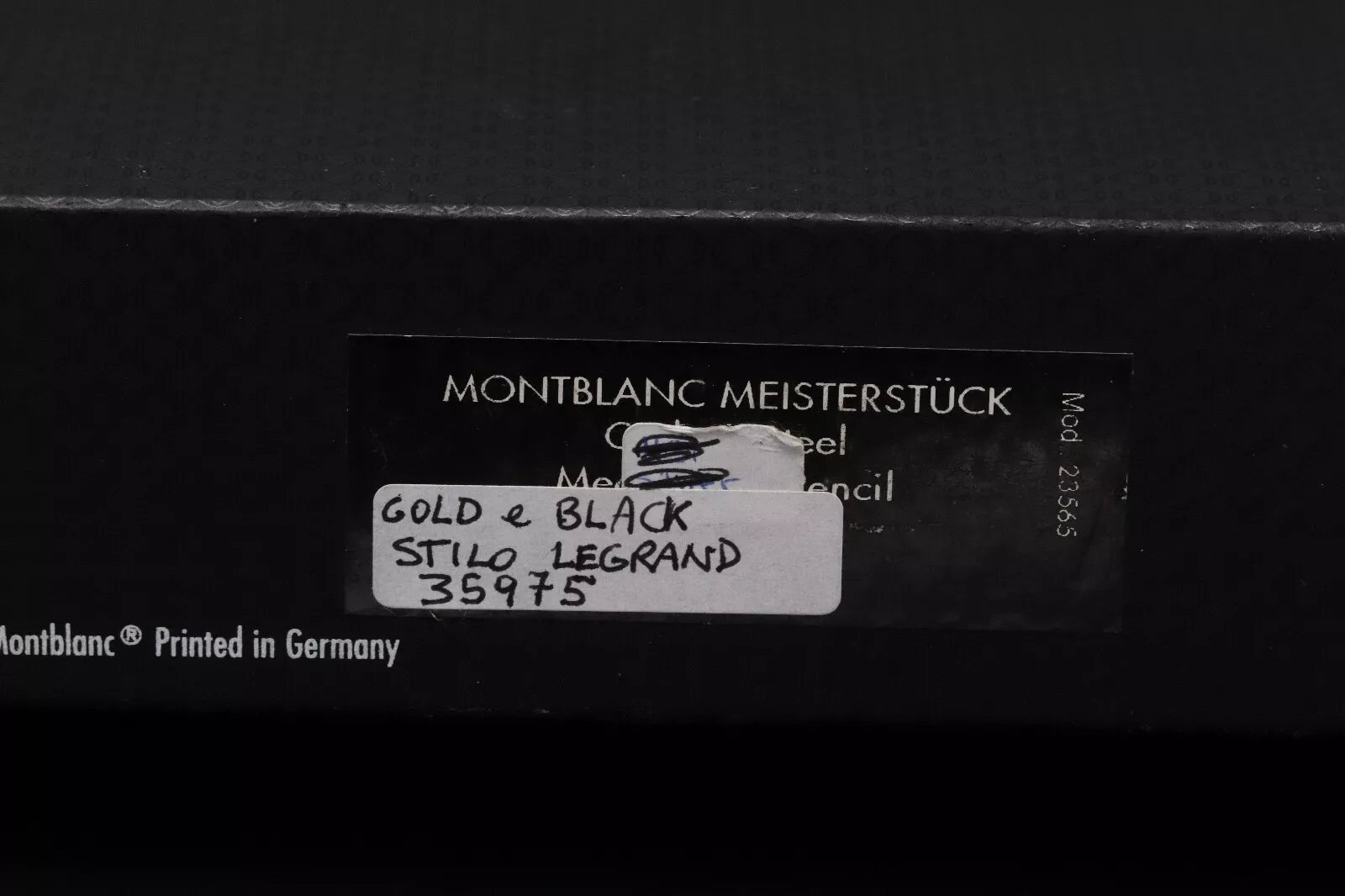 Montblanc Meisterstuck 146 LeGrand Black Gold Solitaire Fountain Pen - UNUSED image 8