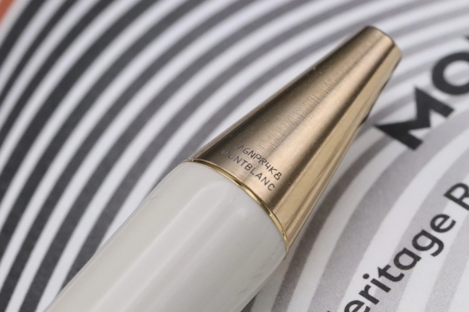 Montblanc Heritage Rouge et Noir Baby Ivory-Resin Ballpoint Pen image 3