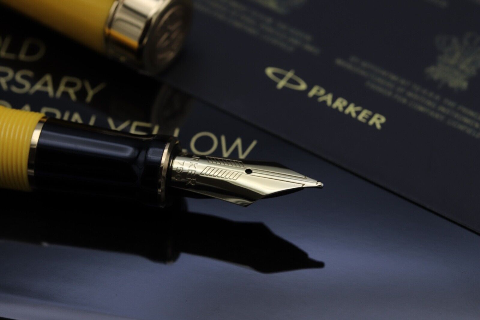 Lot - Parker, Duofold Mandarin Yellow Limited Edition Fountain Pen